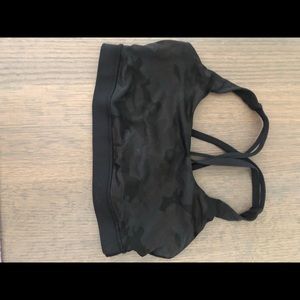 Lulu lemon black camo sports bra